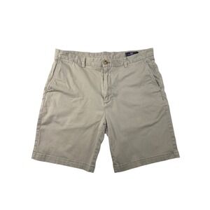 Vineyard Vines Mens 38 Khaki Breaker Shorts Stretch Cotton Chino Flat Front Tan